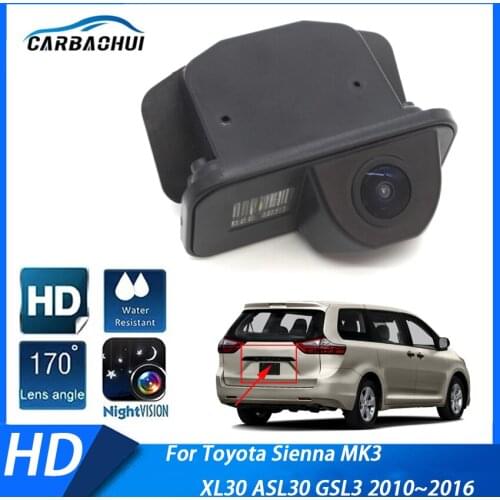 CCD Car Rear View Mirror Image HD Night Vision Camera ​For Toyota Sienna MK3 XL30 ASL30 GSL3 2010 2011 2012 2013 2014 2015 2016