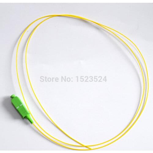 Free Shipping 50pcs/lot Singlemode Simplex PVC 0.9mm 1.5 Meter SC/APC Fiber Optic Pigtail SC/APC Pigtail