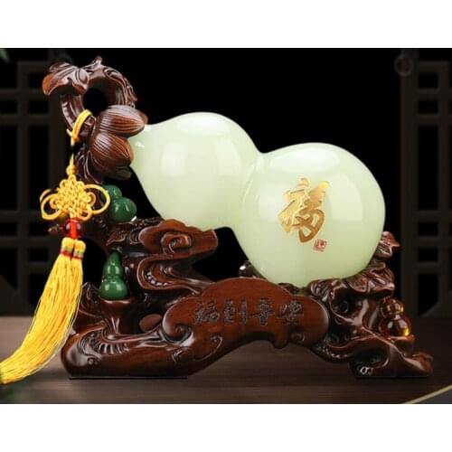 Blessing to peace glass gourd furnishing pieces living room wine cabinet porch decoration high - grade housewarming gifts