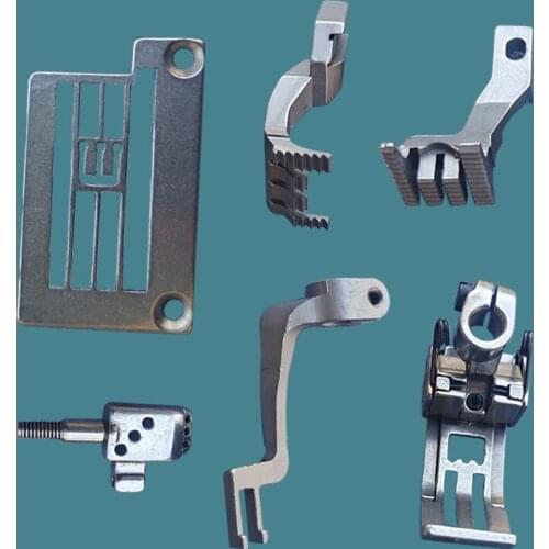 Sewing Machine Parts 257067B64 259242 WT 500 OverSealing Machine Needle Plate Feed Dog Gauge Set Suitable PEGASUS Sewing