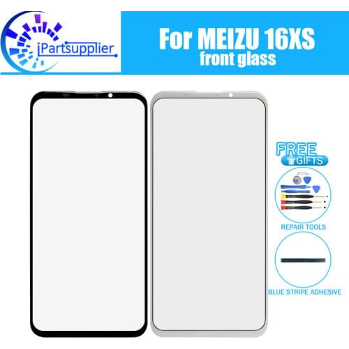 For Meizu 16XS Front Glass Screen Lens 100% New Front Touch Screen Glass Outer Lens for Meizu 16XS +Tools