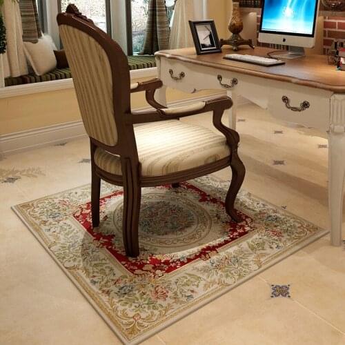 European Garden Square Carpet Bedroom Living Room Home Floor Mat