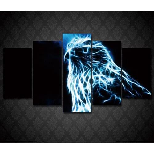 HD Printed eagle 5 pieces Group Painting room decor print poster picture canvas Free shipping