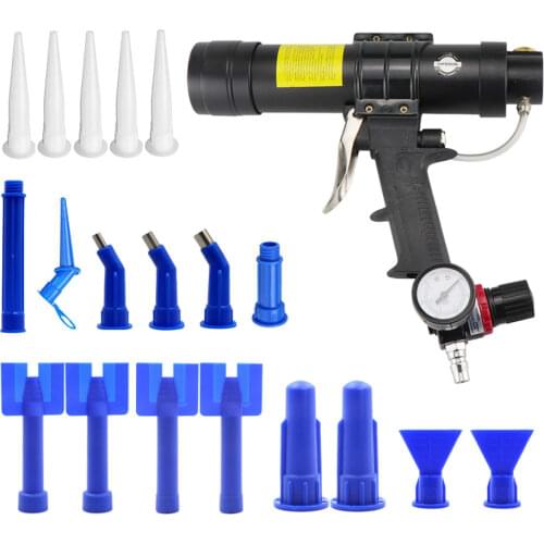 HIFESON 310ml Sealant Glass Glue Spray Gun Adjustable Air Rubber Pistol Pneumatic Gun Glue Sealant Sprayable Caulking Gun Sets