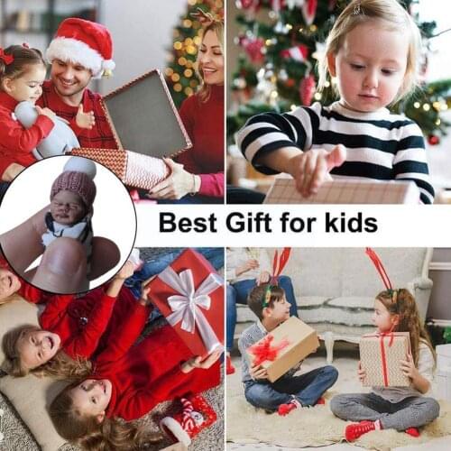 Simulation Baby Newborn Baby Pvc Ornaments Handle Toy Clothes Simulation Finger Baby Dolls Real Real Hat R3Y1