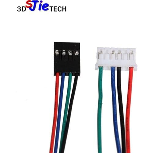 NEMA 17 stepper Motor Cable 4-Way with connector 1000mm/2000mm for Reprap Prusa i3 3D printer RAMPS DIY parts