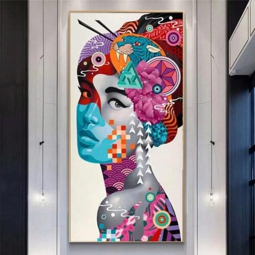 Banksy Graffiti Art Girls Painter Artist Modern Street Pictures Paintings Women Canvas Character Posters and Print Home Decor