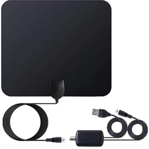 Indoor digital tv antenna 30dbi gain hdtv dvb t2 dvb-t2 with f male antena tv