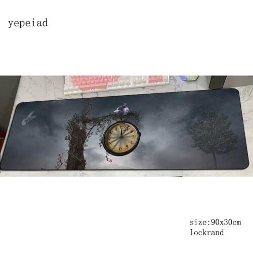 Clock mouse pad gamer 900x300x4mm gaming mousepad locrkand notbook desk mat High-end padmouse games pc gamer mats gamepad