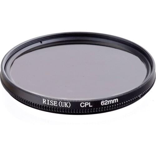 RISE 62mm Circular Polarizing CPL C-PL Filter Lens 62mm For Canon NIKON Sony Olympus Camera