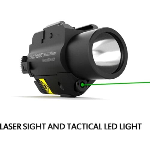 Laserspeed Aluminum Pistol Flashlight Armas De Defesa Mira Laser Green Dot Laser Sight for Glock