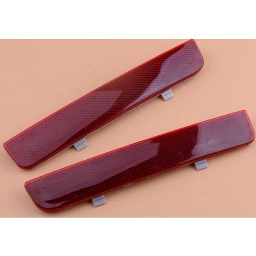 1 Pair Left Right Rear Bumper Red Reflector LR006348 LR006349 Fit For Land Rover LR2 2008 Range Rover 2003 -2010 2011 2012