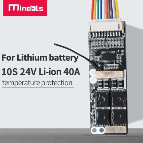 Bms 36v 10s li ion 50a balance bms common port Charge and discharge protection lithium battery pcm
