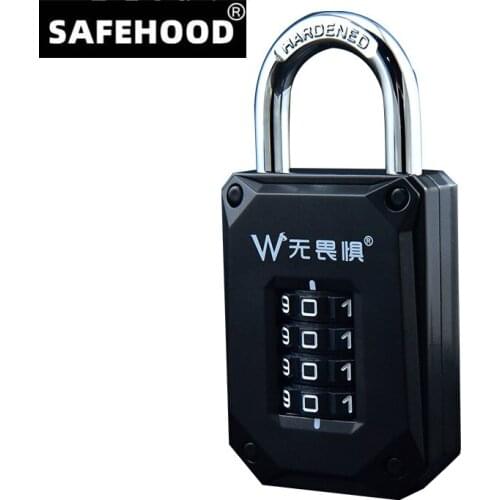 Multifunctional Combination 4 Digit Security Padlock Gym Locker Drawer Luggage Cabinet Toolbox Door Lock Door Padlock