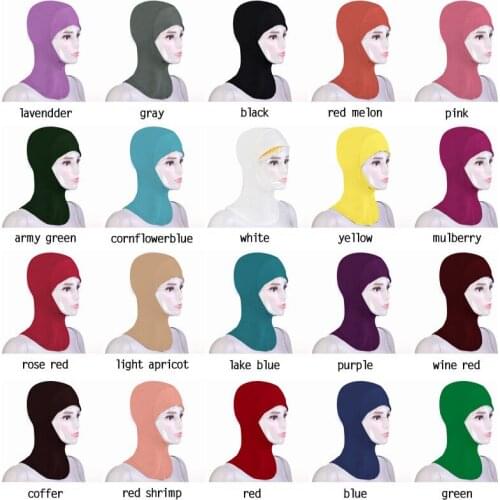 Muslim hijab modal headscarf islamic underscarf hats arab high quality shawl scarves head wrap
