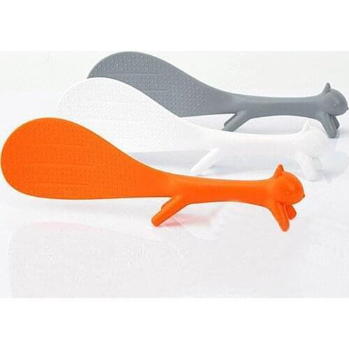 New Arrival Creative Lovely Kitchen Supplie Squirrel Shaped Non Stick Rice Paddle Kitchen Suppliers Acessorios