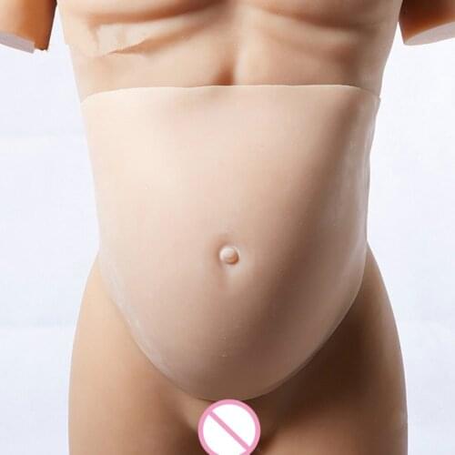 New False Pregnant Belly Fake Baby Artificial Pregnant Belly Pad Tummy Full Silicone Design 3 Sizes Pregnant Woman Role Play