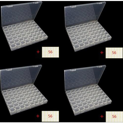 56 Grids Plastic Storage Box For Diamond Painting,Embroidery,Diamond Storage,Home Storage Box Holder Daimond Painting Tools