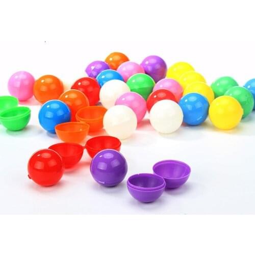 38mm Empty Plastic Toy Vending Capsule Colorful Capsule Ball Candy Gift Container Party Festival Decoration SN914
