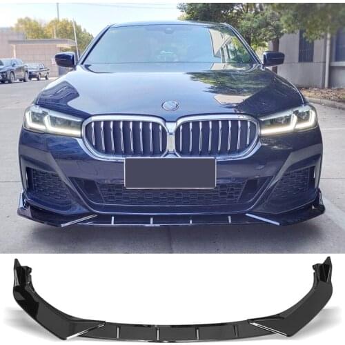 Front Bumper Splitter Lip Diffuser Spoiler Skirt Body Kit Decorative Strip Shovel for BMW G30 Series 520i 530i 540i 2021