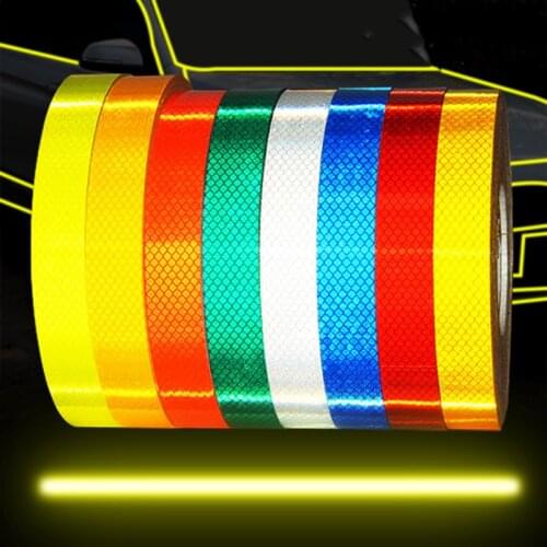 100cmx5cm Reflective Warning Tape Sticker Car Motorcycle Warning Light Film Stickers Strips for Bike Electric car Night Safe