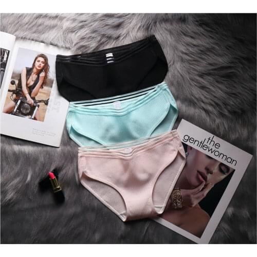 5PCS Panties for Women Cotton Underwear Sexy Lingerie Female Casual Briefs Girl Underpants Woman Intimate Ladies Panty String