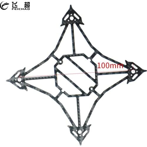 FEICHAO Upgrade 3mm Bottom Plate 3K Carbon Fiber Frame for Larva X RC Drone for FPV Racing Cine BWhoop Toothpick Drone Parts