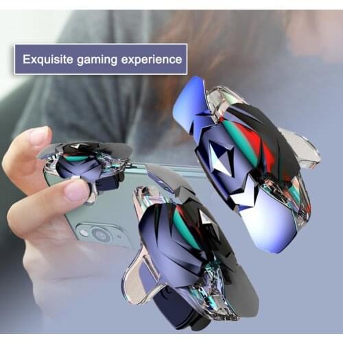 Universal Gaming Trigger Sensitive Transparent Bidirectional External Phone Gaming Fire Button JS332