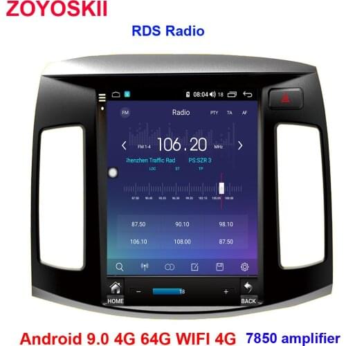 4G+64G Android 10.4 inch vertical IPS screen car gps radio bluetooth navigation player for Hyundai Elantra Tucson 2006-2012