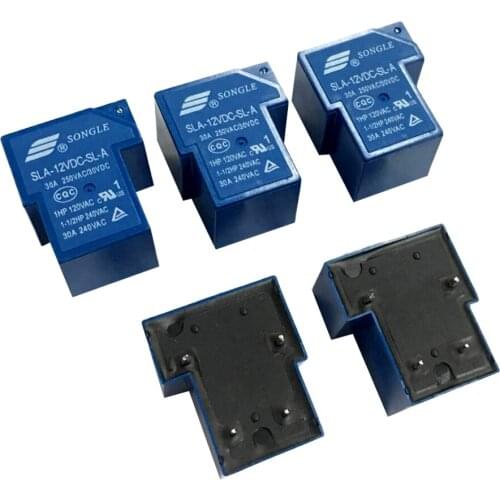 5pcs 12V 1 CH Relay SLA-12VDC-SL-C 250V AC 30V 30A DC Workshop