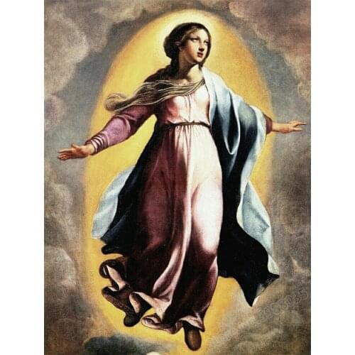 5D Diy Diamond Painting Madonna Cross Stitch Full Round/ Square Diamond Embroidery Crystal Mosaic Needlework Decor for Christian