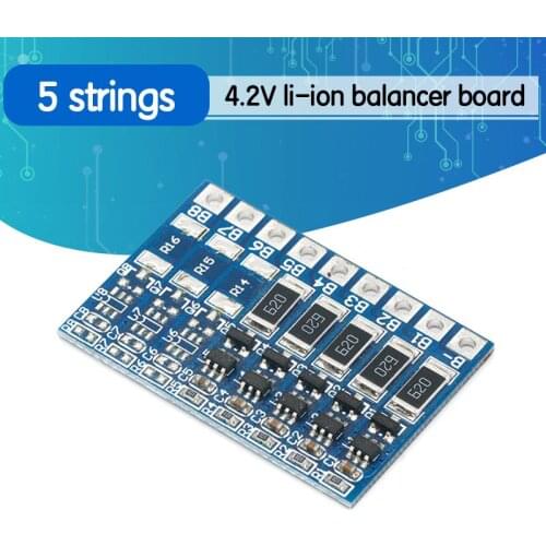 5S 4.2v li-ion balancer board 18650 21V li-ion balncing full charge battery balance board