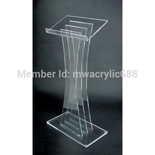 Free Shipping High Quality Fruit Setting Modern Design Acrylic Lectern podium stand