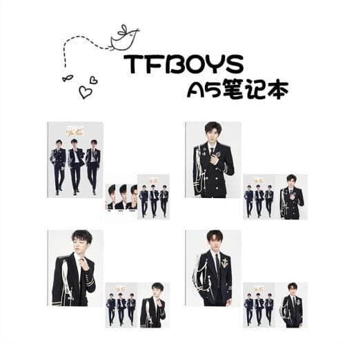 TFBOYS 6th Anniversary Concert Confession The Fever Photo Plastic Sleeve Notebook Creative Stationery Star Surroundings Souvenir