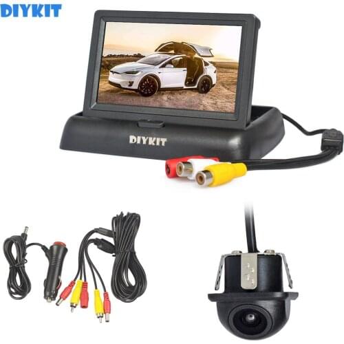 DIYKIT 4.3 " Car Reversing Camera Kit Back Up Car Monitor LCD Display + HD Rear View Camera Back Up Car Camera