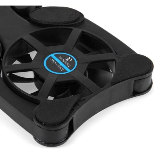 Quiet Silent Octopus Laptop Dual Cooling Fan Portable Notebook Computer Accessories Foldable USB Cooler Radiator for 7-15 inch