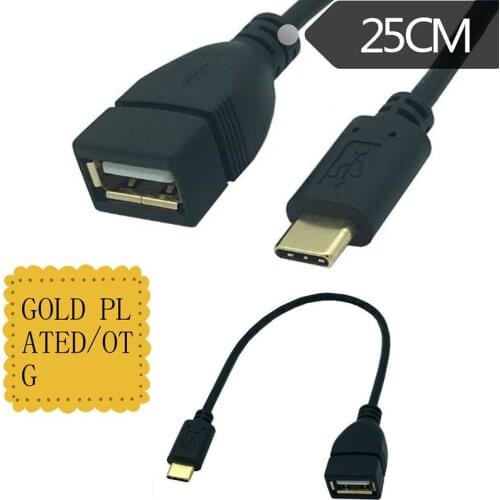 Type-c OTG Cable USB 3.0 Female to Type C Male Adapter Gold-plated For Samsung S8 Plus Note 8 OTG Cable For Nexus 5X 6P Xiaomi 5