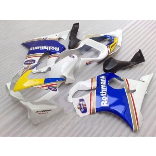 Hot sales fairing kit for H CBR 600 F4i 01 02 03 fairings CBR600F4i 2001 2002 2003 White blue yellow