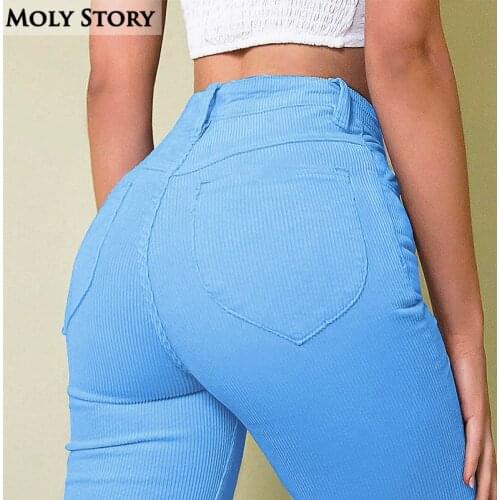 Женские вельветовые брюки Moly Story China At AliExpress