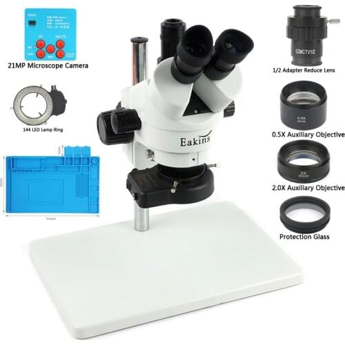 2K 30MP HDMI Microscope Camera Simul-focal Trinocular Stereo Microscope 3.5-90X 1/2 Lens Adapter For Phone Soldering PCB Repair