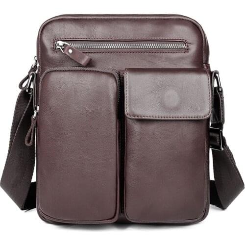 Crossbody Bags Male Cow Leather 2019 Men Travel Casual Business Shoulder Bags Man Messenger Small Bag