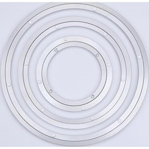 Aluminium Alloy Small Turntable Plate Table Smooth Swivel Plate Rotating Table Aluminium Alloy Rotating Bearing Turntable Round