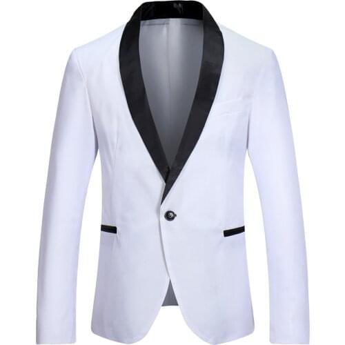 2021 Mens New Fashion Simple Color Matching blazer Youth Casual Single Row One Button blazers