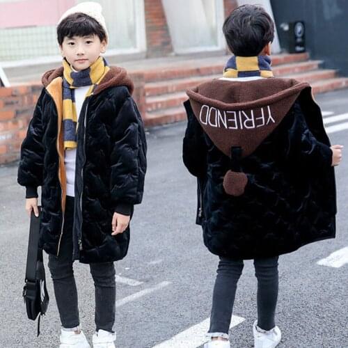 2019 Autumn Winter Baby Girls Jacket For Kids Coats Fashion Warm Hooded Jackets For Boys Coat Jacket Children Outerwear Clothing