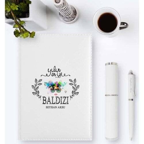 Personalized The Year 'S Best Baldızı 2020 Leather Organizer & Pen Gift Set