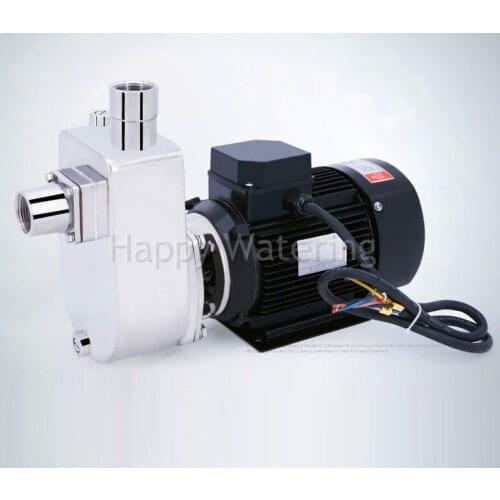 SS304 370W Large Flow Self Priming Water Pump Anti-acid and Anti-alkalinity Food Grade