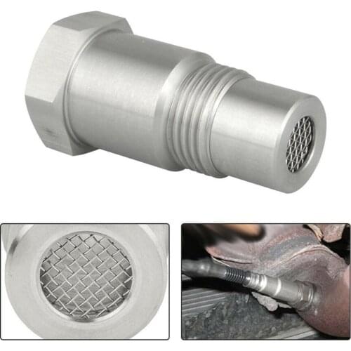 Steel 1Pcs 02 O2 Oxygen Sensor Extension Spacer Extender Bung Adapter With Catalyst CEL Fix CSV Eliminator Adapter M18x1.5
