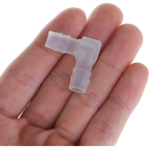 90 Degrees Corner Adapter L-shaped Elbow Pipe Fitting 8mm Tube Joint Toy Model