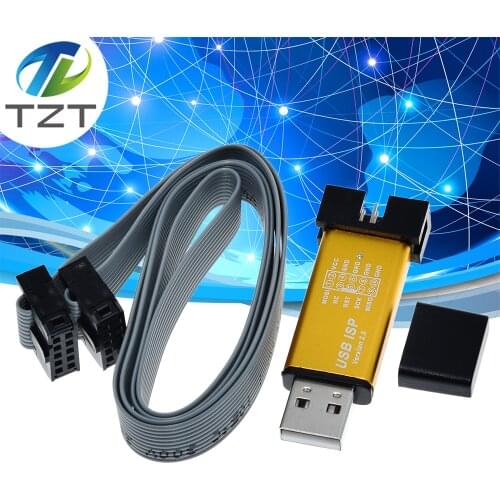 USBASP USBISP ISP Programmer Downloader for Arduino 51 ATMEL AVR Support 64 Bit Win7 & 32Bit Win98 WinMe Win2000 WinXP Win Vista