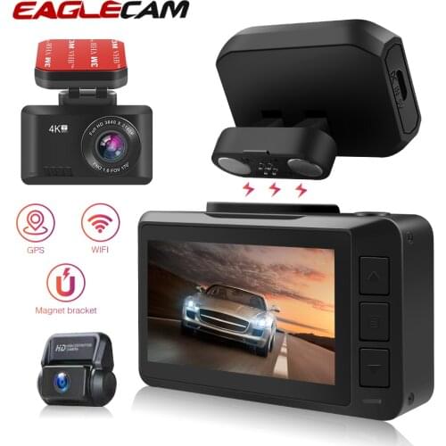 Dash Camera 4K Sony IMX 335 Gesture Photo WiFi Car Camera Dashcam 3840*2160P 30FPS Ultra HD DVR Video Recorder GPS Tracker Cam